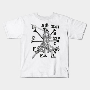 VomTag. Medieval Renaissance Swordsman Kids T-Shirt